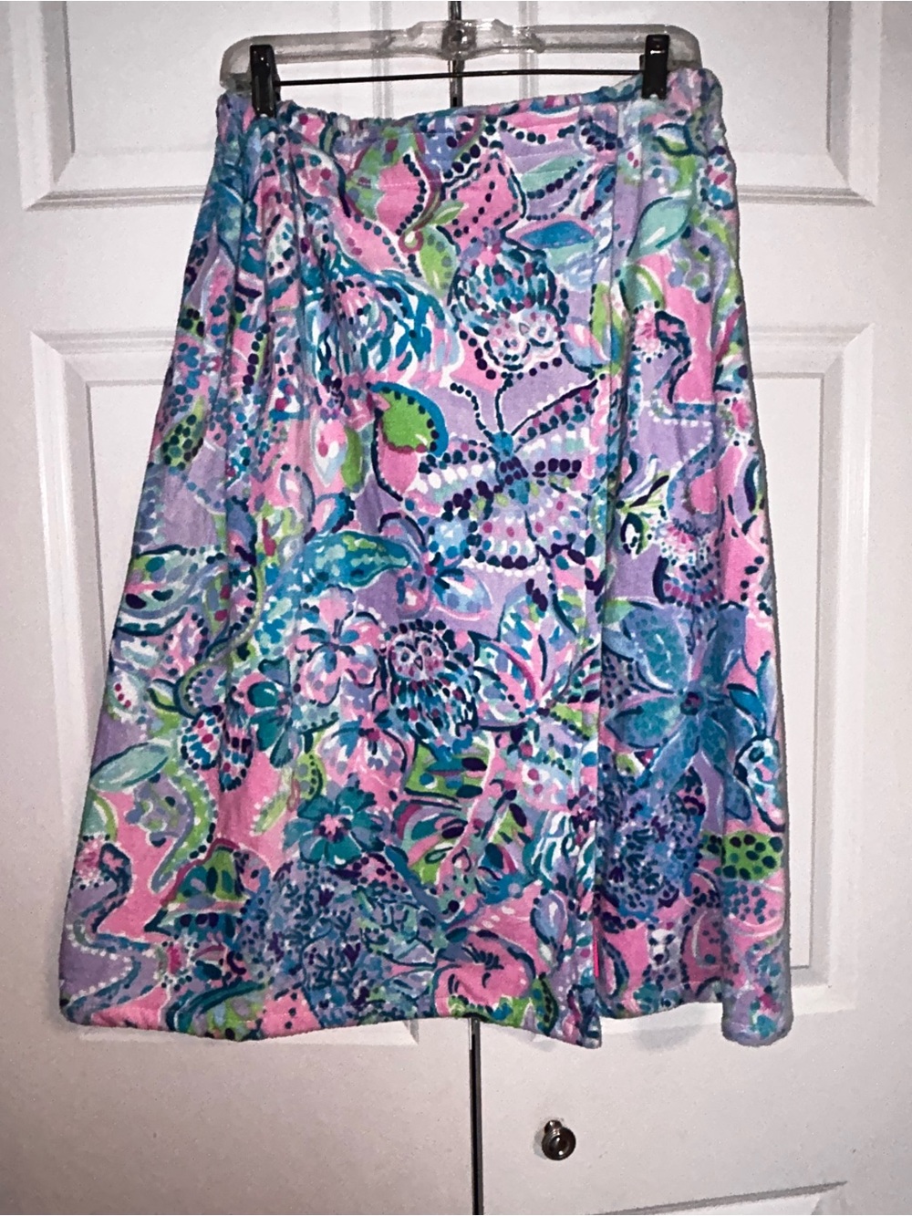 Lilly Pulitzer Pastel Floral terry cloth towel wrap